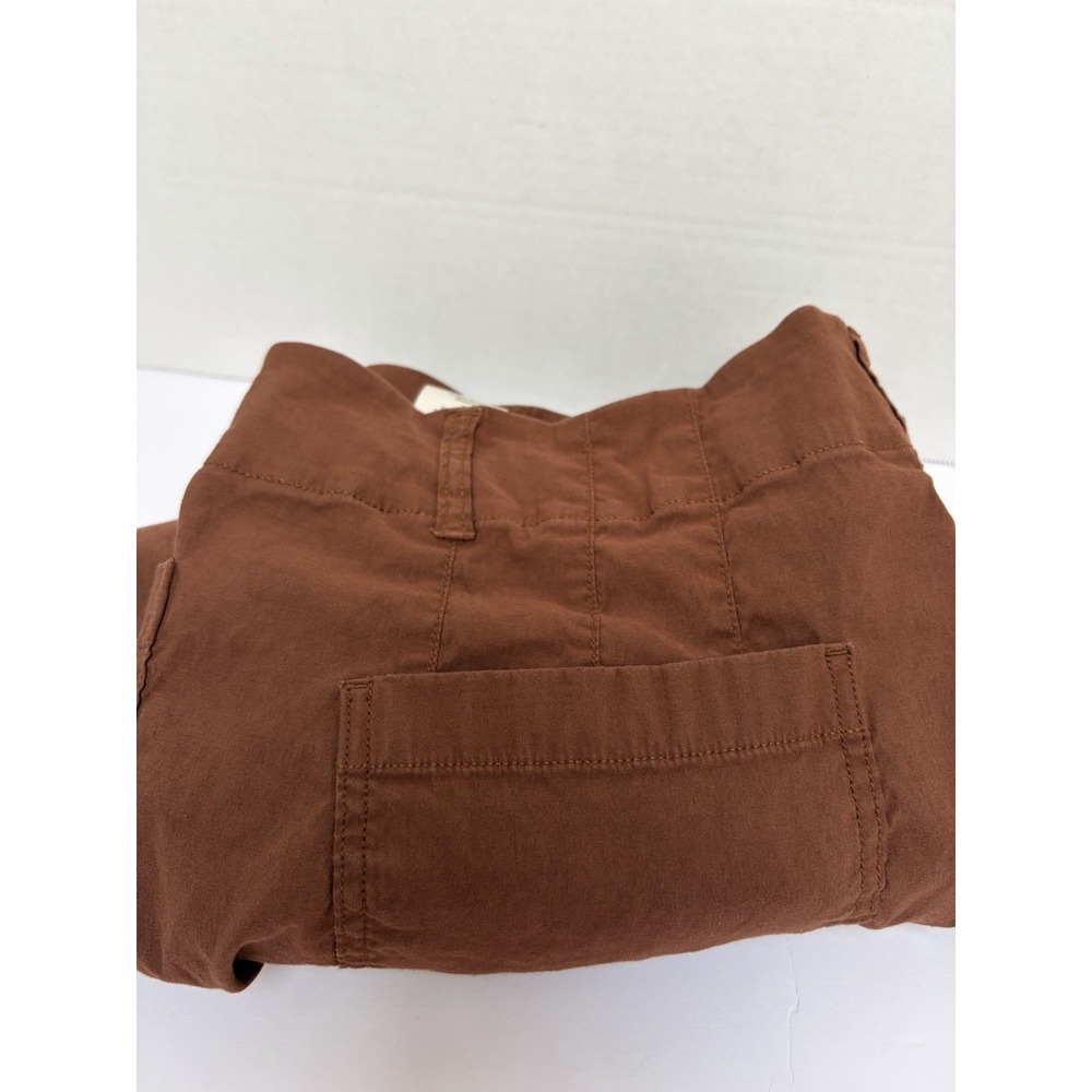 Anthropologie Maeve The Colette Wide Leg Pants Plus Size 34 Rust Brown Hi-Rise